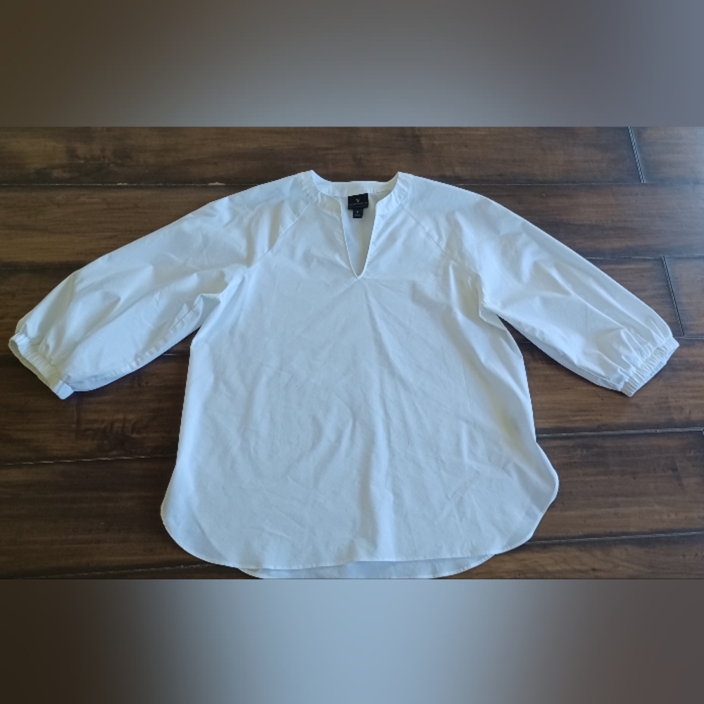 Worthington Cotton Poly blouse Sz S Profesional Angelcore Oficce Western Boho‎